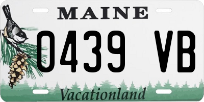 ME license plate 0439VB