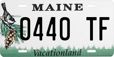 ME license plate 0440TF