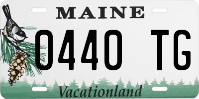 ME license plate 0440TG