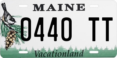 ME license plate 0440TT