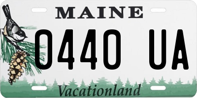 ME license plate 0440UA
