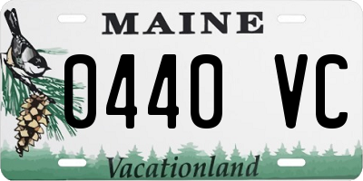 ME license plate 0440VC