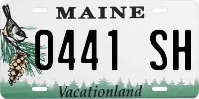 ME license plate 0441SH