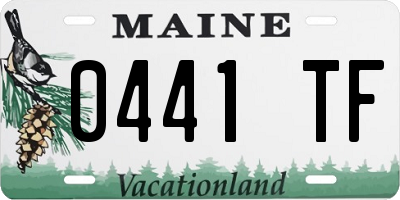 ME license plate 0441TF