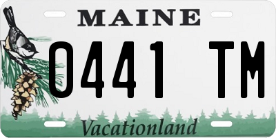ME license plate 0441TM