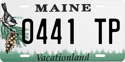 ME license plate 0441TP
