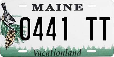 ME license plate 0441TT