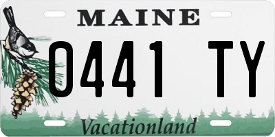 ME license plate 0441TY