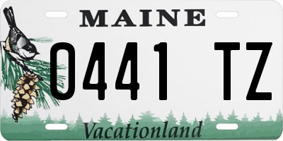 ME license plate 0441TZ