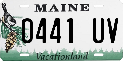 ME license plate 0441UV