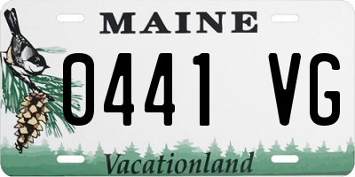 ME license plate 0441VG