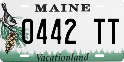 ME license plate 0442TT
