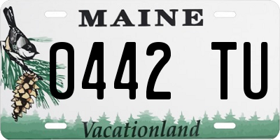 ME license plate 0442TU