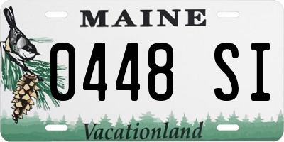 ME license plate 0448SI