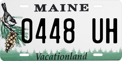 ME license plate 0448UH