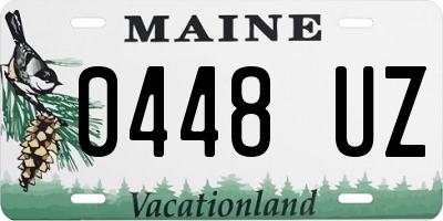 ME license plate 0448UZ