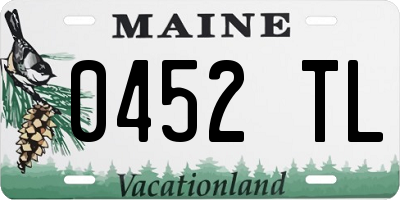 ME license plate 0452TL