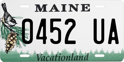 ME license plate 0452UA