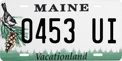 ME license plate 0453UI