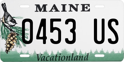 ME license plate 0453US