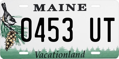 ME license plate 0453UT