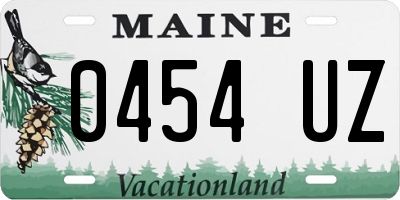 ME license plate 0454UZ