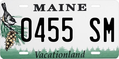 ME license plate 0455SM