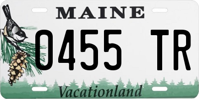 ME license plate 0455TR
