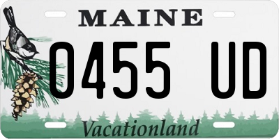 ME license plate 0455UD