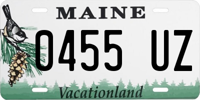 ME license plate 0455UZ