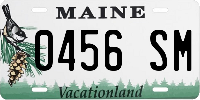 ME license plate 0456SM