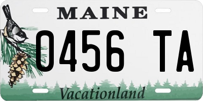 ME license plate 0456TA