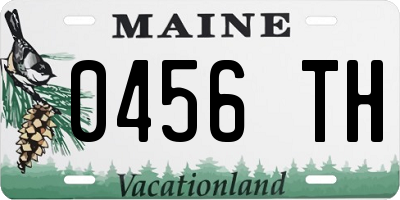 ME license plate 0456TH
