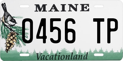 ME license plate 0456TP