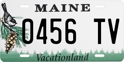 ME license plate 0456TV