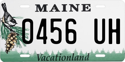 ME license plate 0456UH