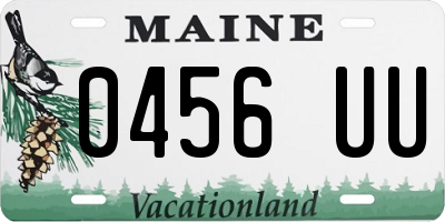 ME license plate 0456UU