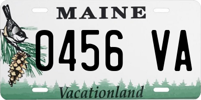 ME license plate 0456VA