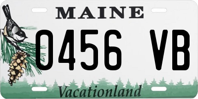 ME license plate 0456VB