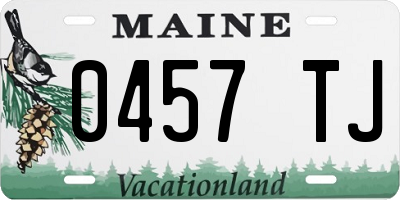 ME license plate 0457TJ