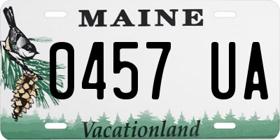 ME license plate 0457UA