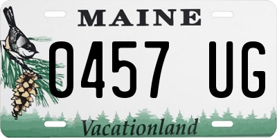 ME license plate 0457UG