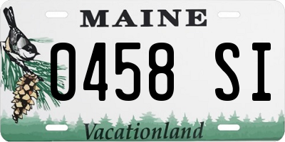 ME license plate 0458SI