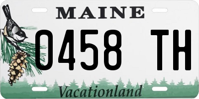 ME license plate 0458TH