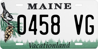 ME license plate 0458VG