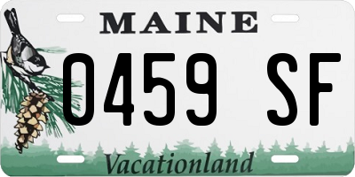 ME license plate 0459SF
