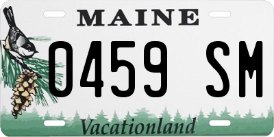ME license plate 0459SM