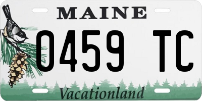 ME license plate 0459TC