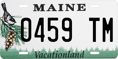 ME license plate 0459TM