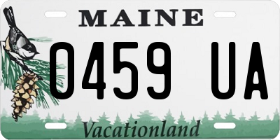 ME license plate 0459UA